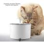 JingYi Pet Water Dispenser,2.4L LED Automatic Power-Off Waterfall Pet Water Dispenser Drinking Fountain Filter Pet Drinking Fountain Pet Drinking Fountain
