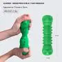 KUSSONLI Dog Chew Toys for Indestructible Aggressive Chewers Large Breed-Durable Dog Toothbrush Teeth Cleaning,Natural Rubber,Green