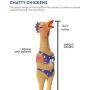 Charming Pet Squawkers - Latex Rubber Squawking Chicken Dog Toy