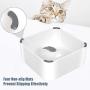 UPSKY Peto Cat Dog Bowl Raised Cat Food Water Bowl with Detachable Elevated Stand Pet Feeder Bowl No-Spill, 0-30°Adjustable Tilted Pet Bowl Stress-Free Suit for Cat Dog (White)