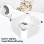UPSKY Peto Cat Dog Bowl Raised Cat Food Water Bowl with Detachable Elevated Stand Pet Feeder Bowl No-Spill, 0-30°Adjustable Tilted Pet Bowl Stress-Free Suit for Cat Dog (White) UPSKY Peto Cat Dog Bowl Raised Cat Food Water Bowl with Detachable Elevated Stand Pet Feeder Bowl No-Spill, 0-30°Adjustable Tilted Pet Bowl Stress-Free Suit for Cat Dog (White)