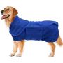 Geyecete Dog Drying Coat -Dry Fast Dog Bag - Dog Bathrobe Towel - Microfibre Fast Drying Super Absorbent Pet Dog Cat Bath Robe Towel,Luxuriously Soft,