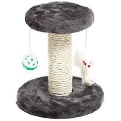 Huida Pets Adorable Cat Tree,7-Inch Kitten Tree,Sisal-Covered Scratching Posts，Cat Furniture for Kittens Cat Trees， Plush and Bell Ball Cat Scratcher Kitten Toy,Cat Scratching Posts