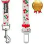 Blueberry Pet 8 Patterns Spring Scent Inspired Floral Rose Print Dog Seat Belts