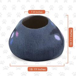 Juccini Handcrafted Felted Wool Cat Cave Bed for Cat and Kittens - Felted from 100% Natural Wool