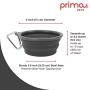 Prima Pets Collapsible Silicone Food & Water Travel Bowl with Clip for Dog and Cat, Small (1.5 Cups) & Large (5 Cups)