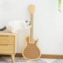 Selling Like HoTcAkEs Guitar- Shaped Cat Scratcher and House Decoration and Hexagonal Pet Feeders with Ceramic Bowls
