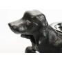 Sungmor Raised Bowls for Dogs - Heavy Duty Non Slip Cast Iron Stands & 2 Stainless Steel Food Dish & Water Bowls - Great Pet Dogs Feeder - Feeding & Watering Station Pet Supplies - 17.1x5.9x5.5 Inch