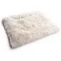 4CLAWS Furry Pet Bed/Mat (Convertible) White/Grey 4CLAWS Furry Pet Bed/Mat (Convertible) White/Grey