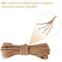 ASENKU Cat Natural Sisal Rope, Replacement Cat Scratching Post Hemp Rope, 6mm Sisal Rope for Repairing, Recovering or DIY Scratcher, Playing Flexible Scratching Pad for Cats Toys Gift