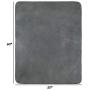 PETMAKER Waterproof Pet Blanket – 60inX50in Soft Plush Throw Protects Couch, Chair, Car, Bed from Spills, Stains Or Fur-Machine Washable (Gray), 50'' X 60''