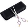 Moontay 6.5'' Professional Curved Pet Grooming Scissor, Dog Cat Grooming Shear/Scissor with Ultra-Light Aeronautical Aluminum Handle, 440C Japanese Stainless Steel Grooming Scissor