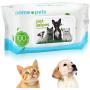 Pet Wipes for Dogs & Cats, Multi Purpose Deodorizing Hypoallergenic Dog Wipes, 100% Fragrance Free, Natural & Friendly Pet Grooming Wipes for Cleaning Faces Bums Eyes Ears Paws Teeth, 100Count/ Pack