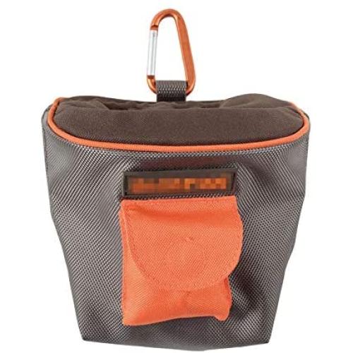 QERNTPEY Dog Treat Pouch for Training Hanging Pet Canvas Training Bag Dog Snacks Pocket Portable Outdoor Travel Canvas Puppy Feed Pouch with Carabiner 141511cm Easily Carries Pet Toys, Kibble, Treats