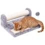 PAWZ Road Cat Scratching Post and Pad, Sisal-Covered Scratch Posts and Pads with Play Ball Great for Kittens and Cats