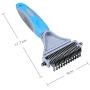 BAROMGA Pet Grooming Rakes Dematting Comb 2 Sided Removing Detangling Long Hair Brushes for Cats & Dogs