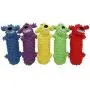 MPP Dog Toys Floppy Loofa Water Bottle Squeaker Smiling Characters Colors Vary 11'' MPP Dog Toys Floppy Loofa Water Bottle Squeaker Smiling Characters Colors Vary 11''