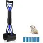 UPSTONE Folding Pets Pooper Scooper Set for Dogs with Poop Bags Waste Pick up Best Long Handle Scoop Easy to use Portable and Heavy Duty with Jaw Claw Bin (23.5 inches) Blue. UPSTONE Folding Pets Pooper Scooper Set for Dogs with Poop Bags Waste Pick up Best Long Handle Scoop Easy to use Portable and Heavy Duty with Jaw Claw Bin (23.5 inches) Blue.