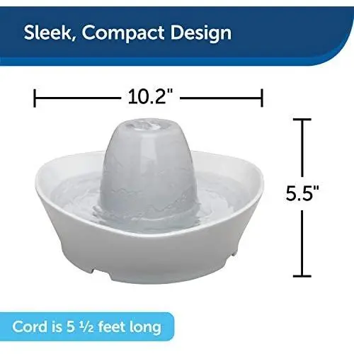 PetSafe Ceramic Pet Drinking Fountains, Creekside or Seascape Cat and