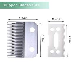 Replacement Clipper Blade Compatible with Wahl #30-15-10 Pro Ion, Iron Horse, Show Pro Plus, U-Clip, and Deluxe U-Clip，Professional Pet Animal Dog Standard Adjustable Blade Set