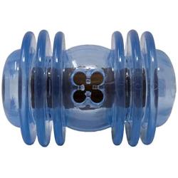 Starmark Treat Crunching Barbell Dog Toy Medium