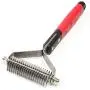 Paw Brothers Stainless Steel Blade Coarse Double Wide Coat Rakke for Professional Groomers Paw Brothers Stainless Steel Blade Coarse Double Wide Coat Rakke for Professional Groomers