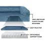 Furhaven Pet - Orthopedic Foam Sofa-Style Traditional Living Room Couch Dog Bed for Dogs and Cats - Multiple Styles, Sizes, and Colors