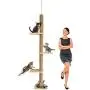 Downtown Pet Supply Deluxe Interactive Cat Scratching Sisal Posts Tree and Exerciser for Kitty, Interactive Cat Toys (Regular, Premium, Giant, Tall 4-Level Scratch Post)
