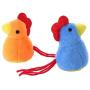 ocijf179 Pet Toy Kitty Cartoon Chick Shape Catnip Interactive Fun Cat Toy Anti-bite Pet Supplies - Blue