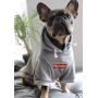 ChoChoCho Pup Dog Hoodie Pet Clothing Cotton Cat Hoodies Stylish Streetwear Sweatshirt Gray Tracksuits Outfit for Dog Cat Puppy Small Medium Large (XL)