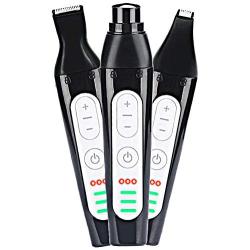 MaikcQ 3 in1 Dog Nail Grinder, 3-Speed Electric Nail Trimmer, for Cats, Large, Medium & Small Dogs, Painless & Quiet Pet Nail Clipper Paw Grooming Tool