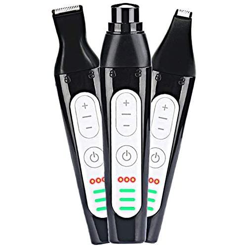 MaikcQ 3 in1 Dog Nail Grinder, 3-Speed Electric Nail Trimmer, for Cats, Large, Medium & Small Dogs, Painless & Quiet Pet Nail Clipper Paw Grooming Tool