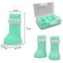 XERGUR Cat Anti-Scratch Boots, Silicone Cat Shoes Boots Rubber Nail Cover Precaution Scratch Gloves Cat Paw Protector Pet Grooming Scratching Booties for Home Bath Shave Check Treatment