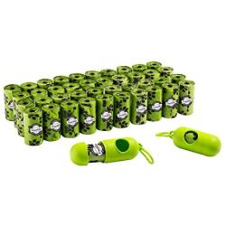 Franklin Pet Supply Biodegradable Eco Dog Waste Bags – 42 Rolls – 840 Total Bags – 2 Holders – Poop Bags – Large – Pickup Bags – Refill Bags – Waste Dispenser