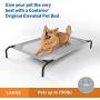 Elevated Indoor/Outdoor Pet Cot Color: Gray, Size: Large (51'' H x 32'' W)
