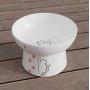 Raised Cat Bowl,Elevated, Porcelain Made, Pet Supplies, Backflow Prevention, Stress Free, Small to Medium, Safety Choice for Your Lovely pet, Superior for Wet and Dry Food…