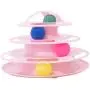 ikjuh Cat Turntable Toys Interactive Round Pet Toys 4 Layers Plastic Ball Rocking Roller for Cats Kitten IQ Training Puzzle Track Tower with Balls (Pink) ikjuh Cat Turntable Toys Interactive Round Pet Toys 4 Layers Plastic Ball Rocking Roller for Cats Kitten IQ Training Puzzle Track Tower with Balls (Pink)