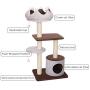Cat Tree, Cat Tower, Cat Condo with Sisal Scratching Posts and Crown Plush Perch, Cat Bed Furniture, Kitten Activity Center, Pet Play House
