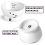 Y YHY Cat Bowls Elevated, Raised Cat Dish for Food and Water, Ceramic Water Bowl for Flat-Faced Cats or Small Dogs, No Spill,15 Ounces, Dishwasher Safe
