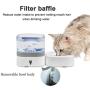 Three-in-one Automatic Pet Water Dispenser 1.8L Dog Water Bowl Dispenser with 2 Detachable Stainless Steel Feeder Bowls for Cats & Dogs