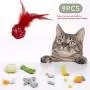 NIBLU 8pcs Cat Toys for Indoor Cat Interactive Cat Toy with Catnip Stuffed Marine Life Toy Set Plush Pet Toys for Chewing, Hunting, Teething NIBLU 8pcs Cat Toys for Indoor Cat Interactive Cat Toy with Catnip Stuffed Marine Life Toy Set Plush Pet Toys for Chewing, Hunting, Teething