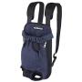 PetBonus Denim Front Kangaroo Pouch Dog Carrier, Wide Straps with Shoulder Pads, Adjustable and Legs Out Pet Backpack Carrier, for Walking, Travel, Hiking, Camping