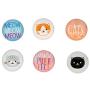 Pearhead Cat Kitchen Magnets, Pet Themed Refrigerator Magnets, Cat Décor