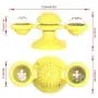 WWYM Spin Windmill Cat Toy, Multifunctional Funny Scratching Cat Hair Brush, Pet Molar Stick- Clean Tooth Brush,Yellow WWYM Spin Windmill Cat Toy, Multifunctional Funny Scratching Cat Hair Brush, Pet Molar Stick- Clean Tooth Brush,Yellow