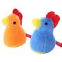 ocijf179 Pet Toy Kitty Cartoon Chick Shape Catnip Interactive Fun Cat Toy Anti-bite Pet Supplies - Blue