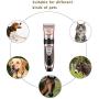 KaKaSure Dog Clippers Noiseless Pet Grooming Clipper, USB Rechargeable Cordless Dog Grooming Kit, Electric Pets Hair Trimmers for Dogs Cats and Other Pets(Rose Gold)