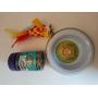 Greenbrier International You Had Me at Meow Cat Bowl, Mouse Catnip Toy, Pounce Chicken Flavor Set