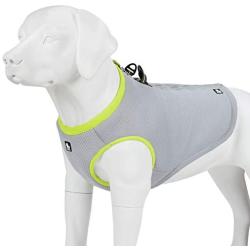 juxzh Truelove Dog Cooling Vest Dog Harness Cooler Jacket with Adjustable Zipper for Outdoor Hunting Training and Camping