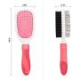 FUBARBAR 2-in-1 Pet Grooming Brush with Bristles & Pins. For Grooming, Shedding, Puppy, Cat, All Furry Pets. Removes Loose Hair, Lint, Tangles, Matted. Cleans Dirt & Oils, Promotes Healing Circulation