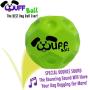 WUFF BALL - The Best Dog Ball Ever! Fun Durable Ultra Bouncy Green Fetch Dog Toy, Fits Ball Launcher